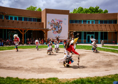 dancers at MMIP day in dirt circle