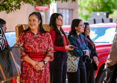 women at the stolen relatives event