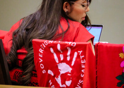 woman attending MMIP day speakers
